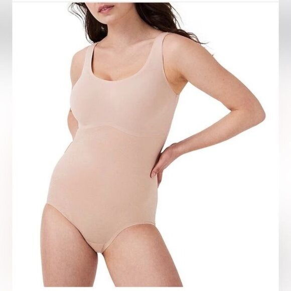 Spanx SPANXshape Invisible Tank Brief Bodysuit Tan Size 2X - Picture 1 of 9